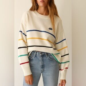 Vintage Lions Pride GTE Striped Knit Sweater
